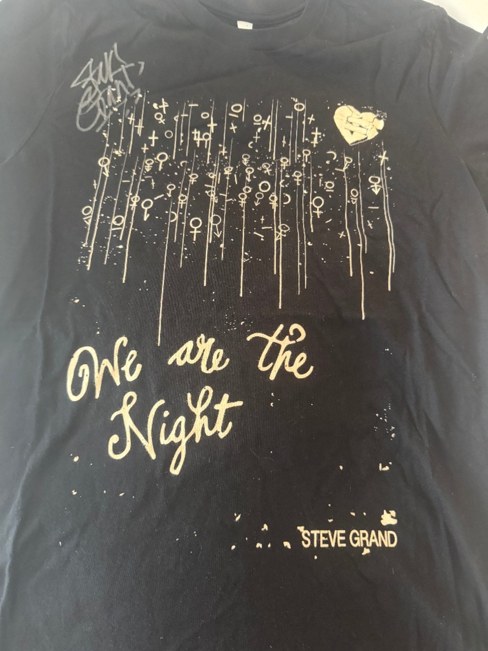 Steve Grand Autographed We are the night medium tshirt